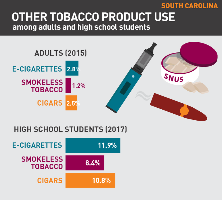 2018 South Carolina tobacco use fact sheet